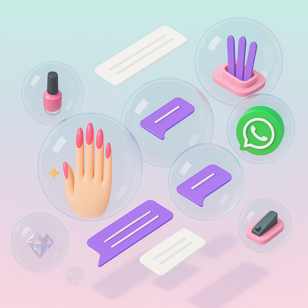 Sistema de gestão de marcações via WhatsApp para salões de unhas